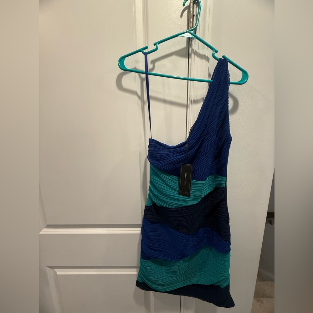 BCBGMaxAzria Royal Blue and Teal Dress